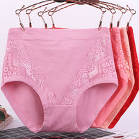 Underwear High Waist Cotton Crotch Plus-sized Plus Size Briefs