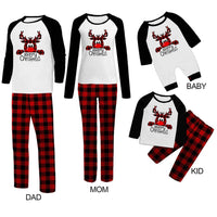 Christmas Printed Homewear Deer Pattern Parent-child Suit
