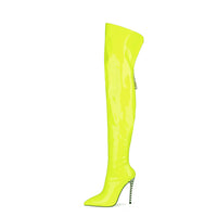 High-heeled Pointed-toe Over-the-knee Plus-size Womens Boots
