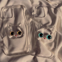 Compatible with Apple , Three-dimensional Cat Epoxy Protective Cover