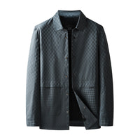 Spring And Autumn Plus Size Men's Loose Casual Polo Collar Jacket