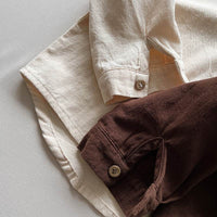 Cotton Long Sleeve Shirt Little Kid's Fashion Coat