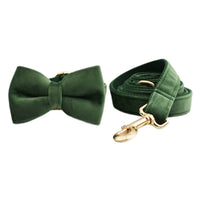Velvet Pet Collar Traction Rope