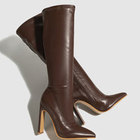 Pointed Toe High Heels With Slender Stiletto Heels That Create A Slimming Lookknight Boots