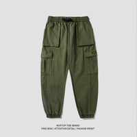 Overalls Men's Casual Trousers Loose Drawstring