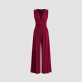 European And American New Sleeveless Knitted Jumpsuit