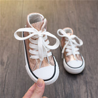 Children's Fashion Casual High-top Canvas Shoes