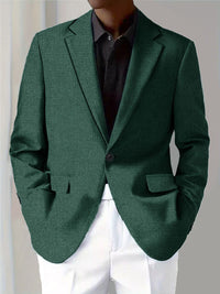 Men's Digital Print Long Sleeve Suit Jacket