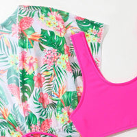 Girls' Two-piece Swimsuit Women's Three-piece Suit Color New Children's Split Overclothes Swimsuit