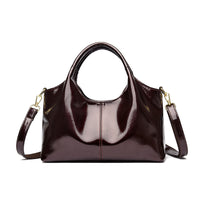 Premium Glossy Leather Trendy Commuter Bag