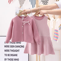 Jacket Vest Autumn Winter Girls Vest Skirt