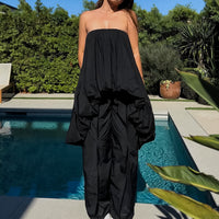 Sexy Off-the-shoulder Tube Top Irregular Hem Top