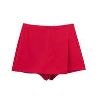 Women's High Waist Asymmetric Shorts