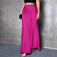 Satin Skirt For Spring And Summer