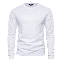 Men's Solid Color Long-sleeved Top High Street