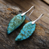 High-quality, Light-luxury Teardrop Natural Phoenix Stone Drop Earringstrendy European And American-style Vintage Jewelry From TEMU Thats Flying Off The Shelves