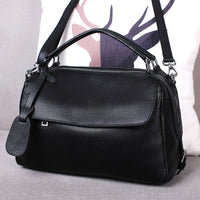Vintage Crossbody Bag Made From Soft Full-grain Cowhide