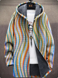 Men's Winter Printed Plush Lining  Thick And Windproof