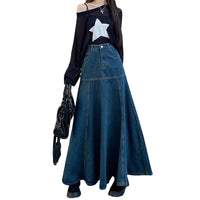 Women's Slim Wrapped Hip Denim Skirt
