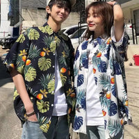 Women's Loose Casual Hawaiian Floral Shirt