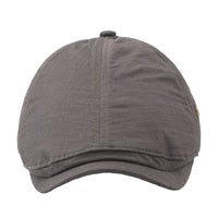 Plaid Men's Flat Cap Retro W Copper Button Beret
