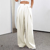 Women's Casual Solid-Colored Suit Pants