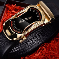 Men's leather belt