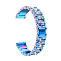 Three Beads Diamond Strap For Active 2 Watch4GT2 Metal Steel Belt