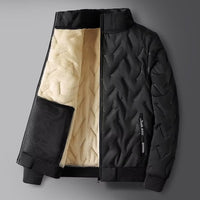 Mens Winter Cotton-padded Coat With Fleece Lining For Dads