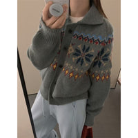 Autumn And Winter Loose Idle Style Knitted Coat