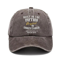 Washed Print Denim Baseball Cap Retro Versatile Soft Top Hat