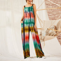 Gradient Color Loose Women's One-piece Overalls