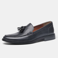 American Size Wood Grain Tassel Foreign Trade Formal Shoes Loafers Slip-on