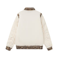 Fashion Stitching Flight Jacket Men