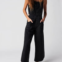 Women's Denim Jumpsuit With Straps