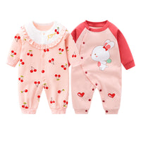 2 Pieces Of Newborn Baby Female Romper Jumpsuit