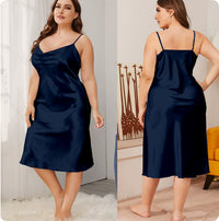 Swing Neck Suspender Nightdress Ladies Loose