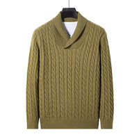 Youth Men's Long-sleeved Pullover Slim V-neck Sweater