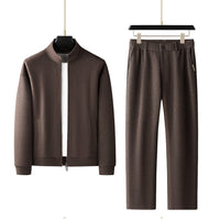 Men's Fashion Casual Stand-Collar Sweatshirt Sports Suit