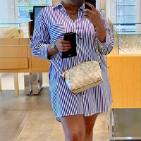 Summer Women's Striped Long-sleeved Shirt