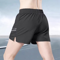 Straight-leg Minimalist Pants In Ice Silk Quick-drying