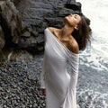Elegant Floor-length Solid-color Versatile Dress