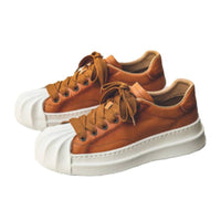 Shell Toe Men's Shoes Leather Waterproof Casual