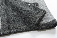 Young Men's Casual Solid Color Sweater Single Breasted