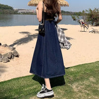 Denim Skirt Women's Mid-length Autumn