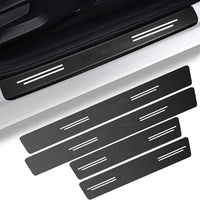 4 PCS Universal PVC Cuttable Car Door Sill Protective Sticker Kit Car Threshold And Frame Protection