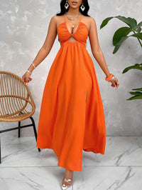European And American-style Sexy Strapless V-neck Loose-fitting Dress