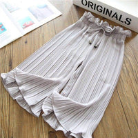Girls' New Nine Points Anti-mosquito Casual Wide Leg Pants