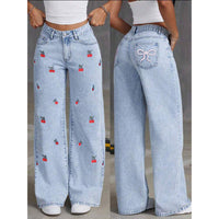 Loose Slimming Sense Of Design Wide Leg Mop Pants