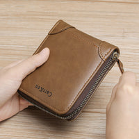 Retro Men's Horizontal Multifunctional Card Holder